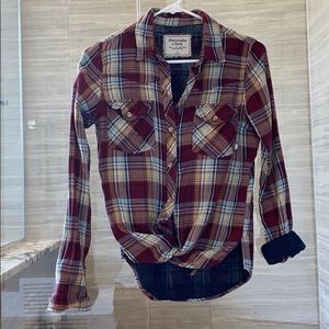 Abercrombie Plaid top